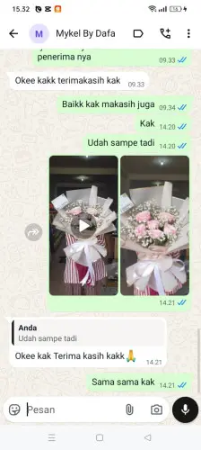 Testimonial Buket Bunga kemang pratama